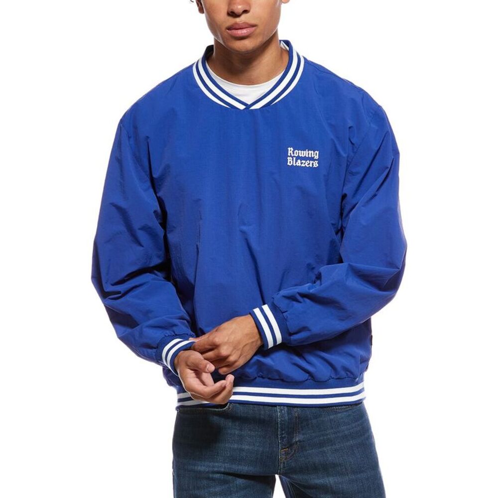 Rowing Blazers Mens  Rip Stop Nylon Pullover, Blue